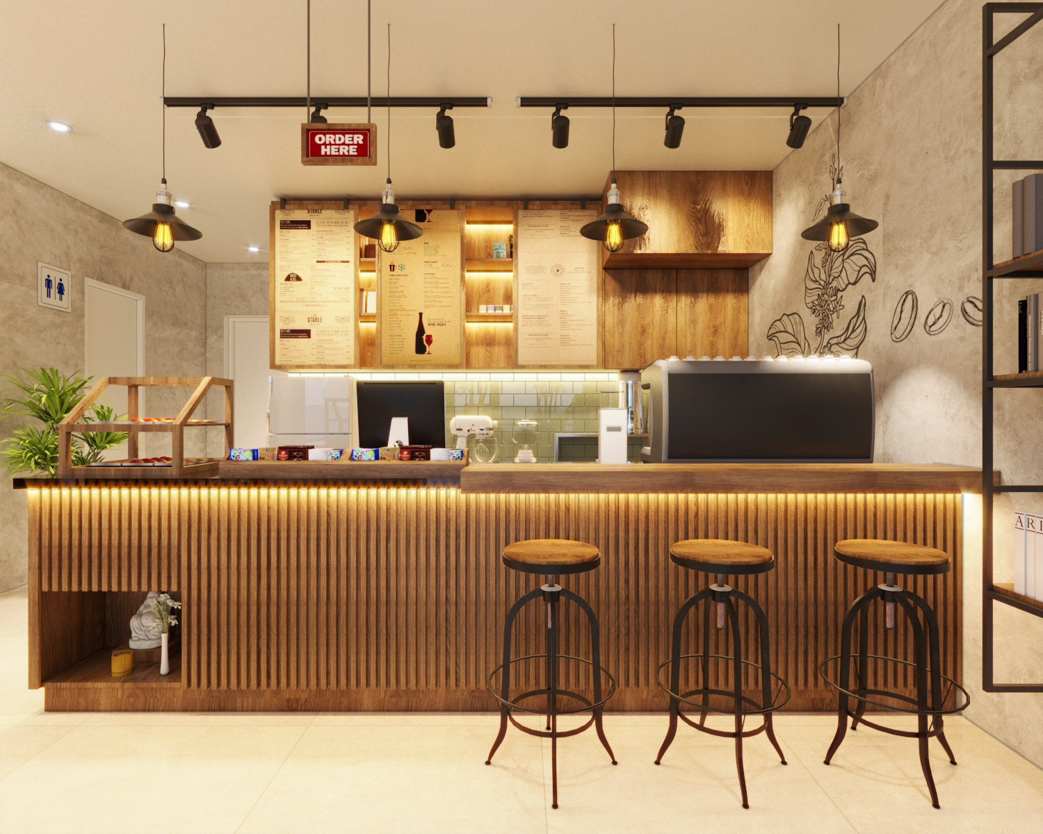 thiết kế nội thất Cafe tại Hồ Chí Minh MIA Tea&Coffee 3 1554269245