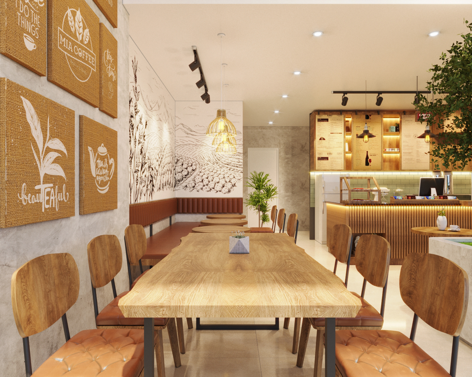 thiết kế nội thất Cafe tại Hồ Chí Minh MIA Tea&Coffee 4 1554269245