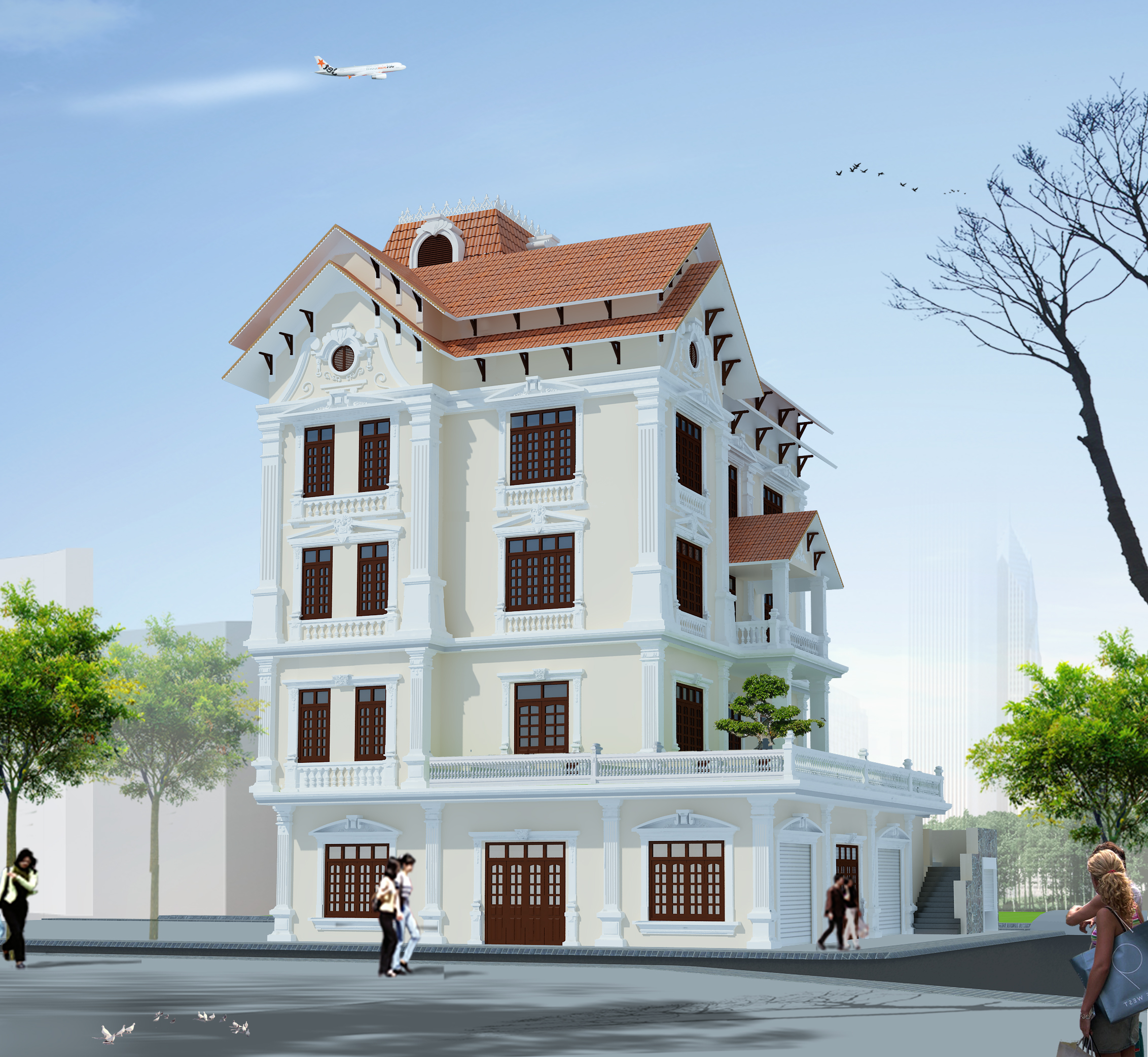 thiết kế Biệt Thự 5 tầng tại Bắc Ninh Nhà anh Thanh - Đồng Phúc, Từ Sơn, Bắc Ninh 3 1547542542