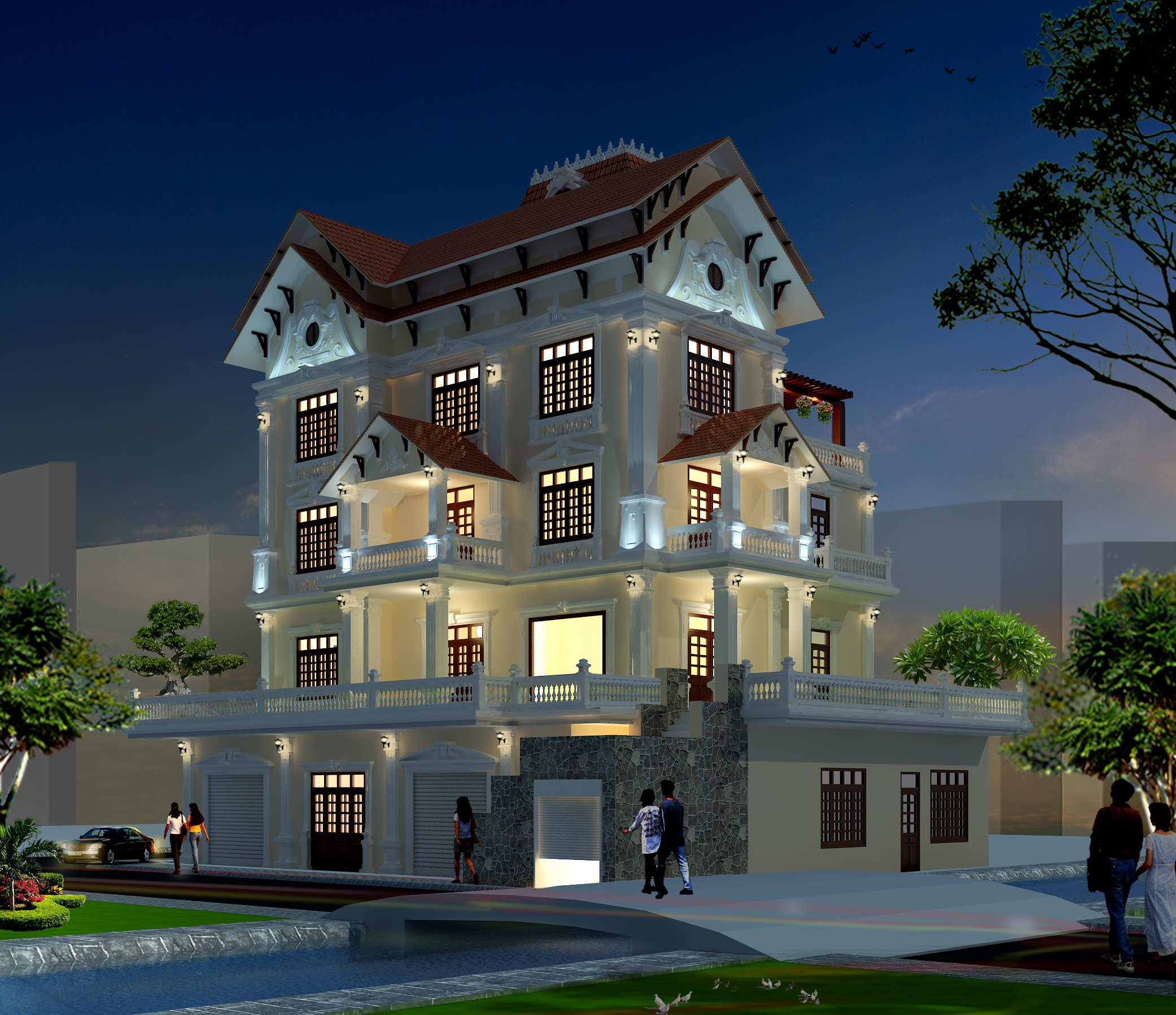 thiết kế Biệt Thự 5 tầng tại Bắc Ninh Nhà anh Thanh - Đồng Phúc, Từ Sơn, Bắc Ninh 5 1547542542