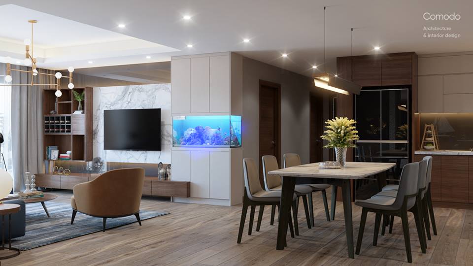 thiết kế nội thất chung cư tại Hà Nội Apartment D, Ruby4, Goldmark 2 1532312120