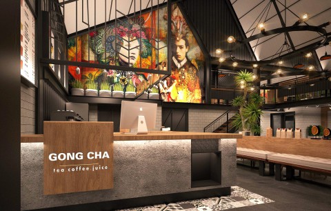 thiết kế nội thất Cafe tại Thừa Thiên Huế GongCha Huế: Ảnh thiết kế cho tới hoàn thiện 100% 1 1549942581