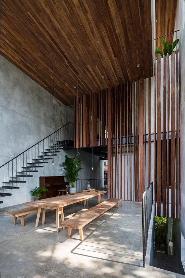 thiết kế nội thất Nhà tại Hồ Chí Minh NGÔI NHÀ ĐỘC ĐÁO VỚI HỌA TIẾT LÁ 1 1534132016