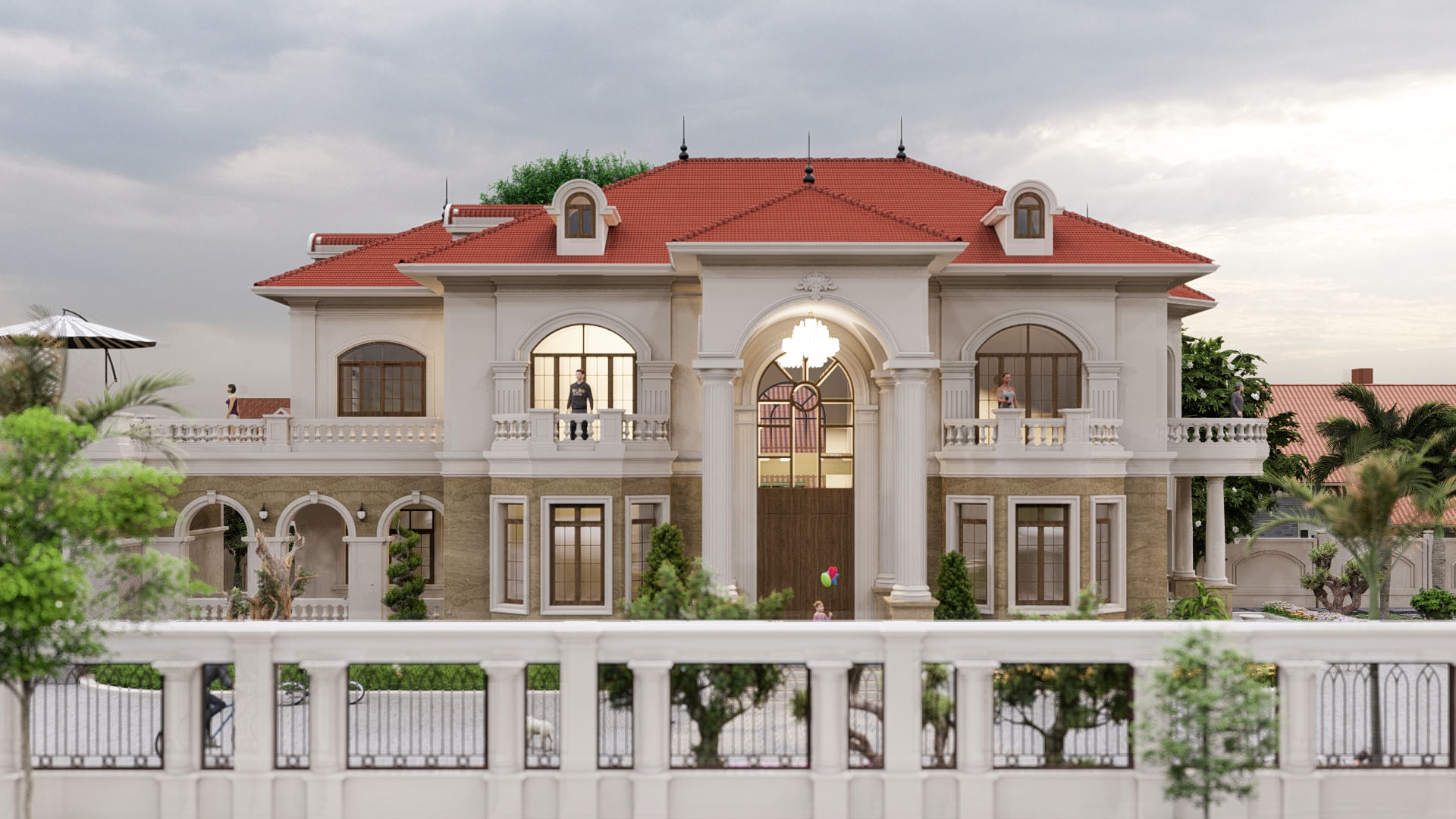 Thiết kế Biệt Thự tại Hà Nội BIỆT THỰ VƯỜN 1590719653 5